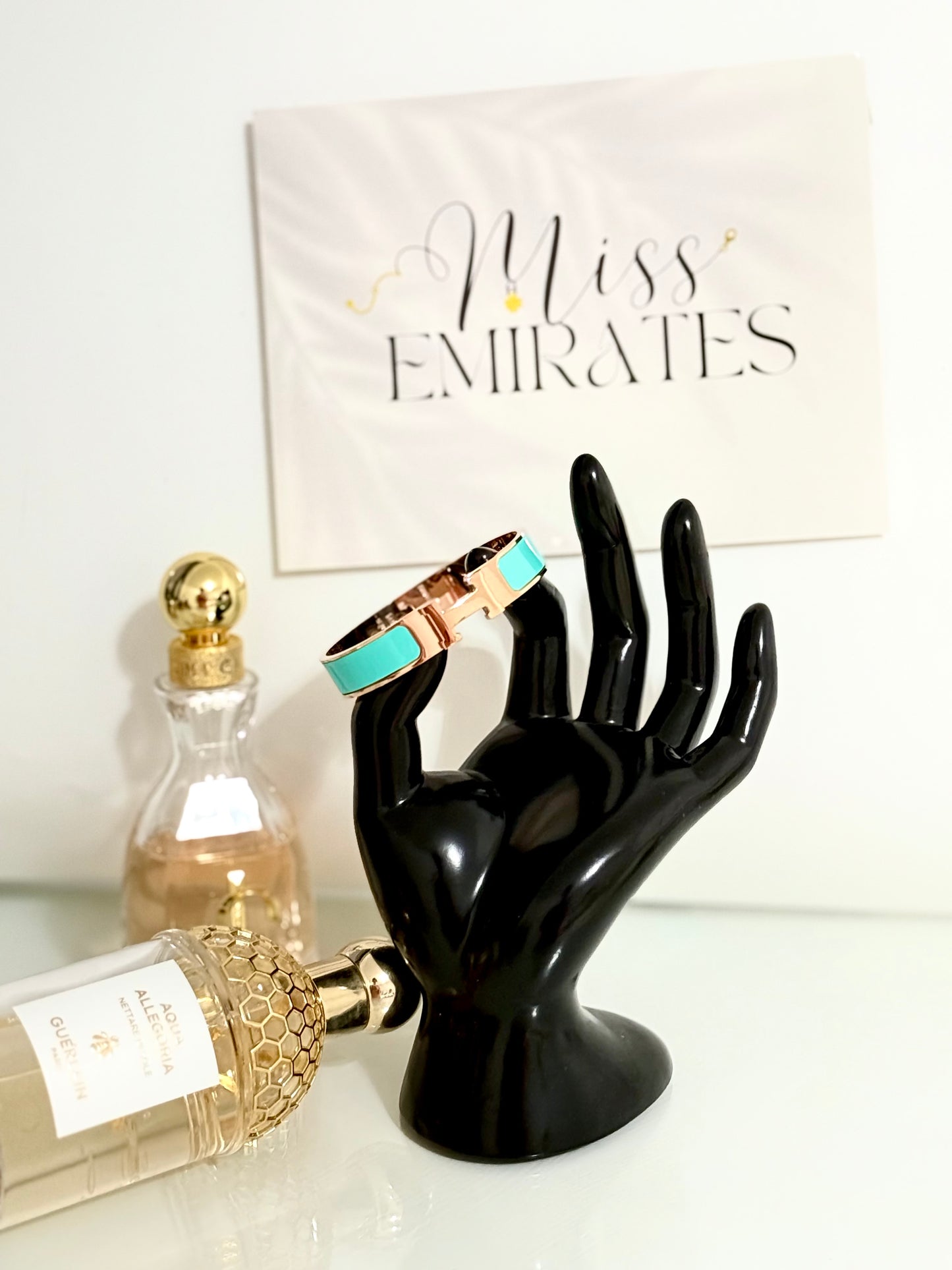 Bracelet H - Bronze - Vert Eau
