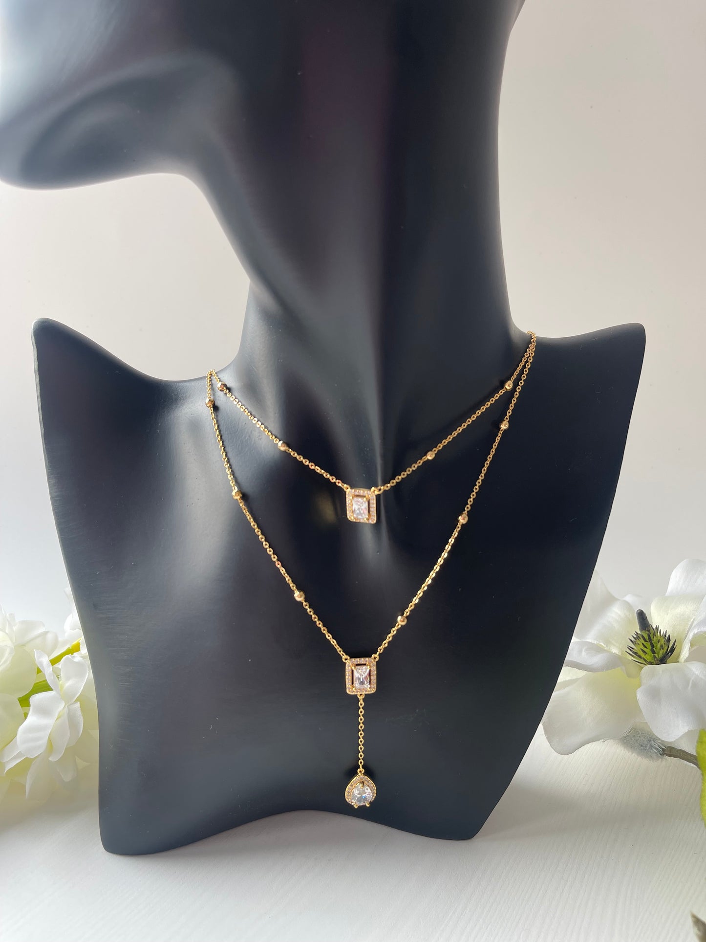 Collier et boucles d'oreilles Layann