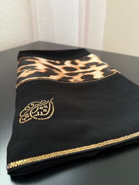 Hijab soie d’Indonésie - Motif léopard