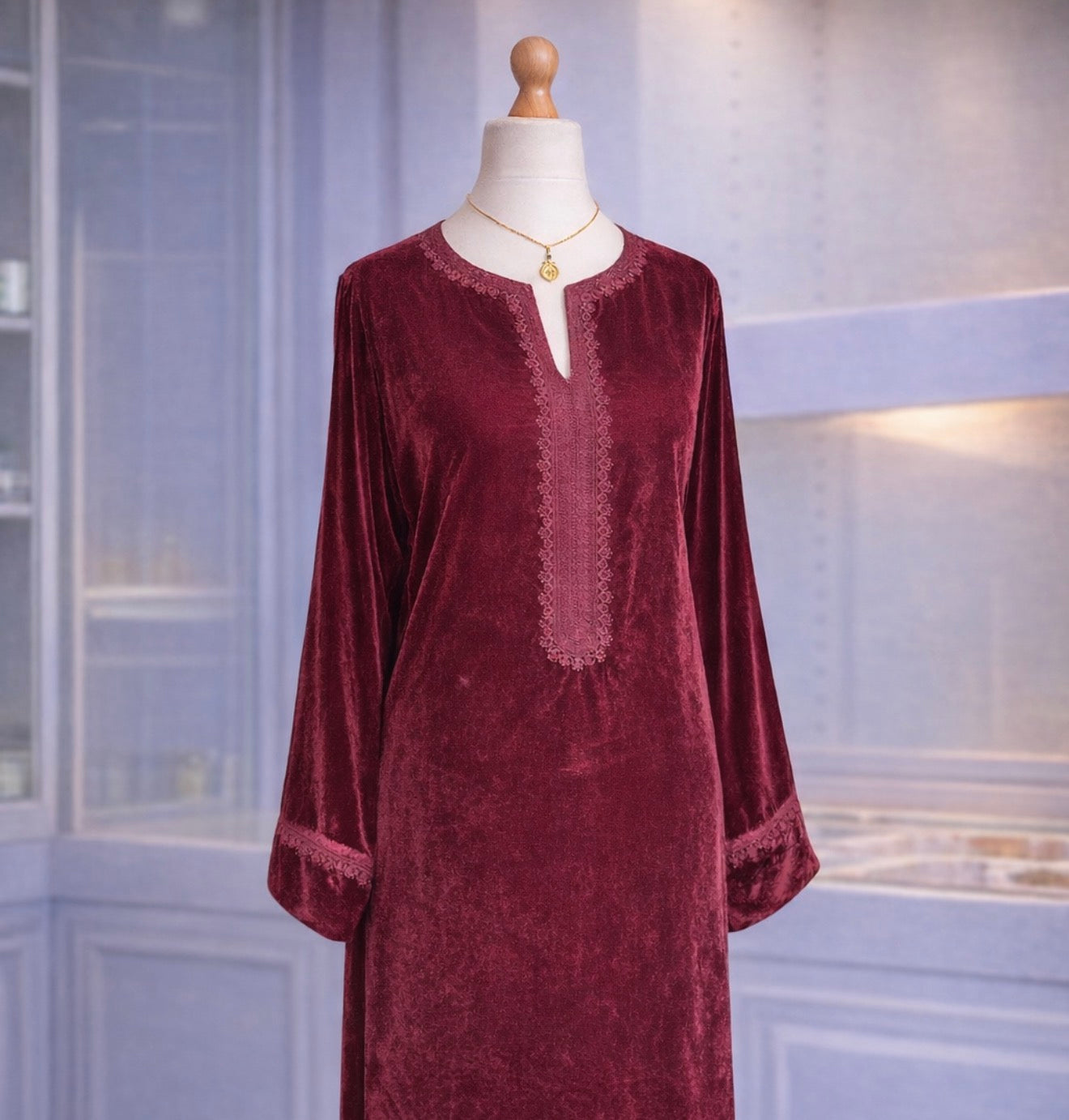 Caftan en velours - Selma