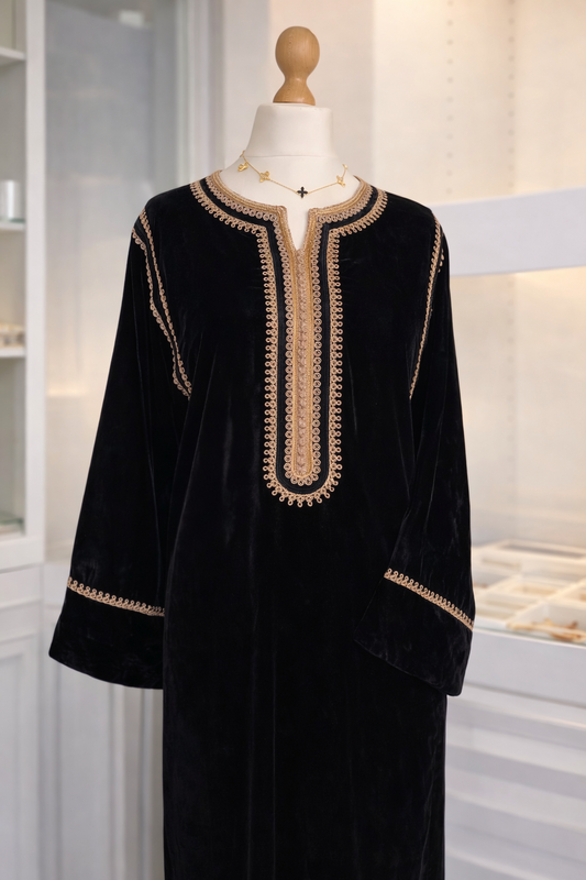 Caftan en velours - lala Moulati -