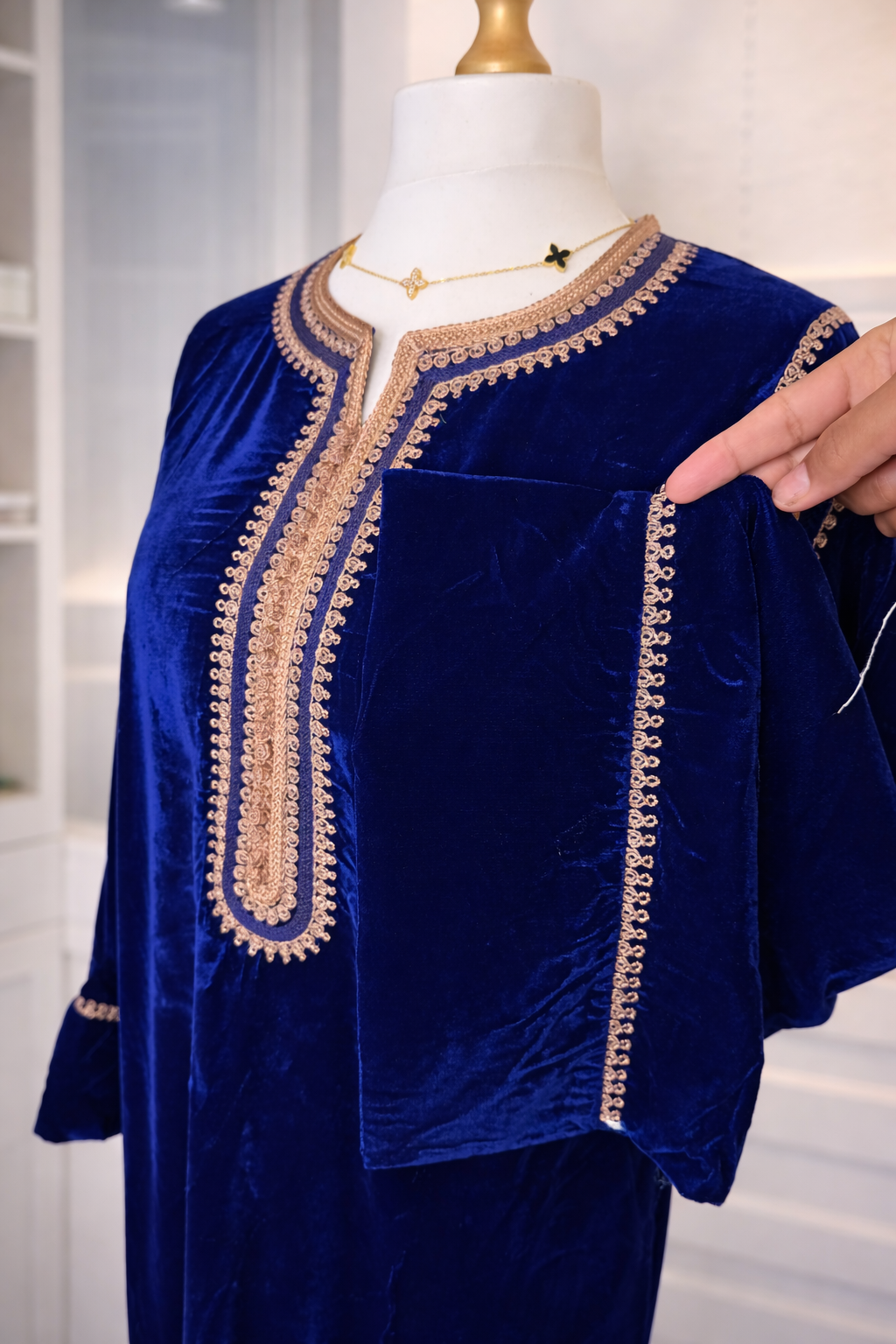 Caftan en velours - lala Moulati -