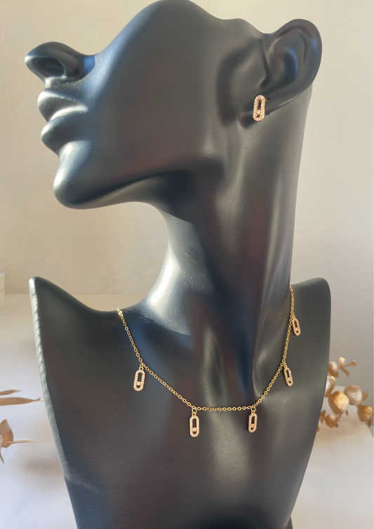 Collier et boucles d'oreilles Senna